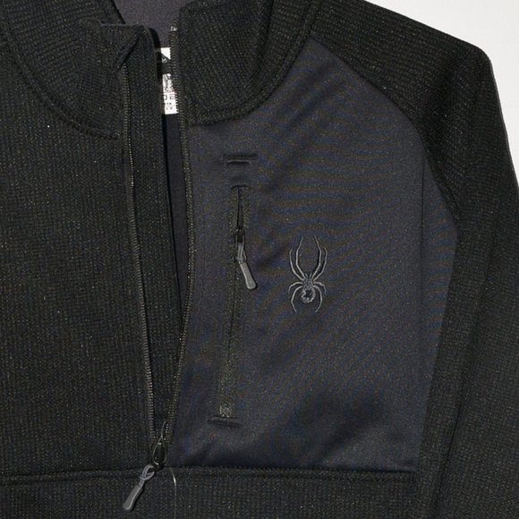 Men’s Gait Half Zip Black Jacket Spyder - Picture 10 of 11